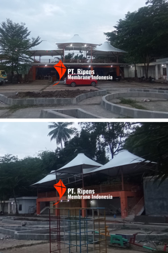 Tenda Membrane Palembang Sumatra Selatan, Luas 853,88 m2